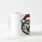 Wolf Kerstmis Koffiemok (Voorkant links)