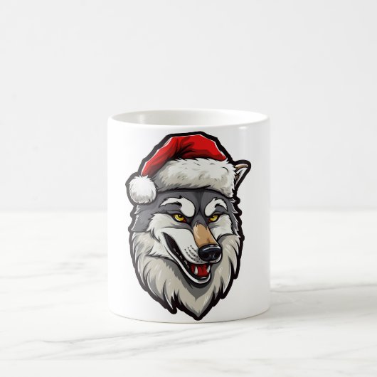 Wolf Kerstmis Koffiemok (Center)
