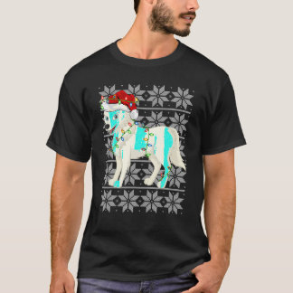 Wolf Kerstverlichting Santa Hoed Wolf Lelijke Kers T-shirt