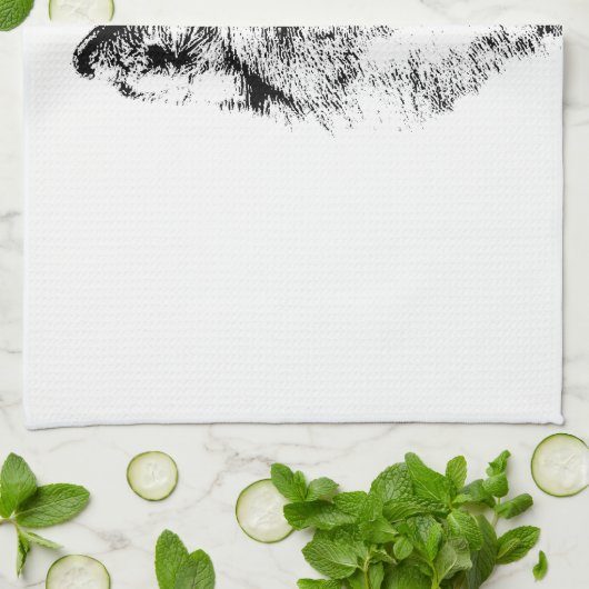 Wolf keukenhanddoek (Gevouwen)