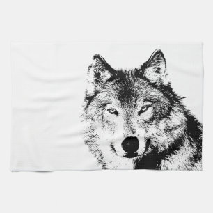 Wolf keukenhanddoek