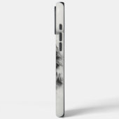 Wolf kijkt door mistig bos Case-Mate iPhone case (Achterkant / Links)