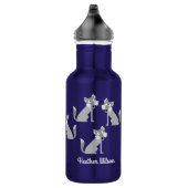 Wolf Kinder Wolven Waterfles met naam Waterfles (Rechts)