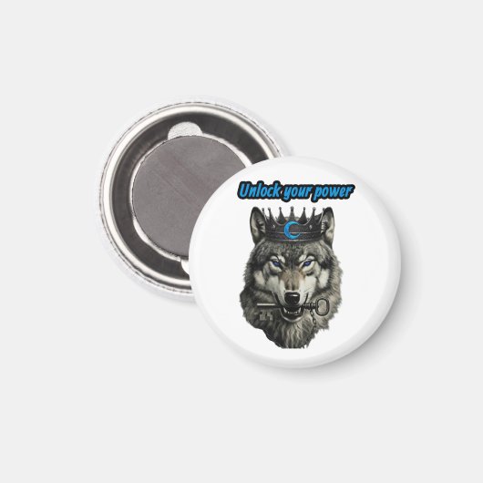 wolf king unlock your power magneet (Voorkant / Achterkant)