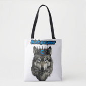 wolf king unlock your power tote bag (Voorkant)