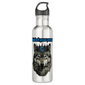 wolf king unlock your power waterfles  (Voorkant)