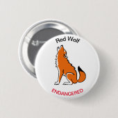 Wolf - knop ronde button 5,7 cm (Voorkant /achterkant)