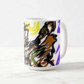 Wolf koele vreugde koffiemok (Voorkant rechts)
