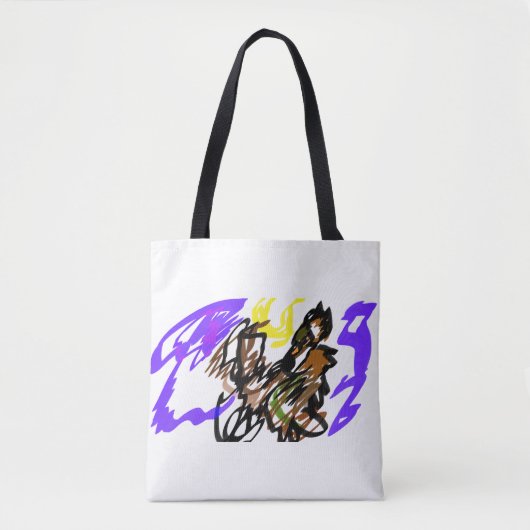 Wolf koele vreugde tote bag (Voorkant)
