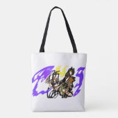 Wolf koele vreugde tote bag (Achterkant)