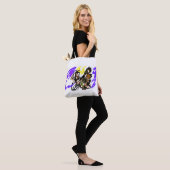 Wolf koele vreugde tote bag (Op model)