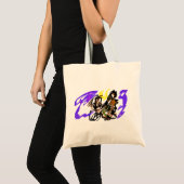 Wolf koele vreugde tote bag (Voorkant (product))