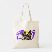 Wolf koele vreugde tote bag (Achterkant)
