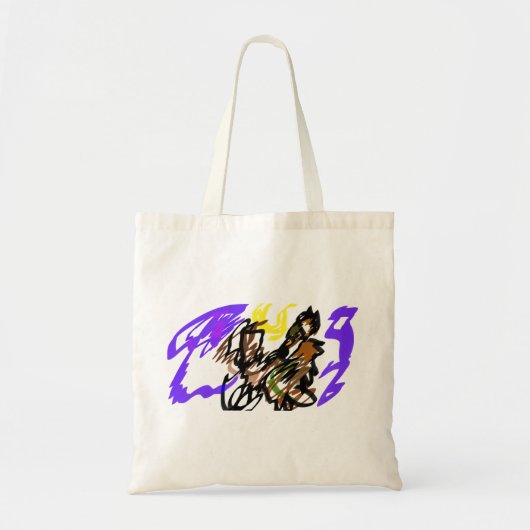 Wolf koele vreugde tote bag (Voorkant)