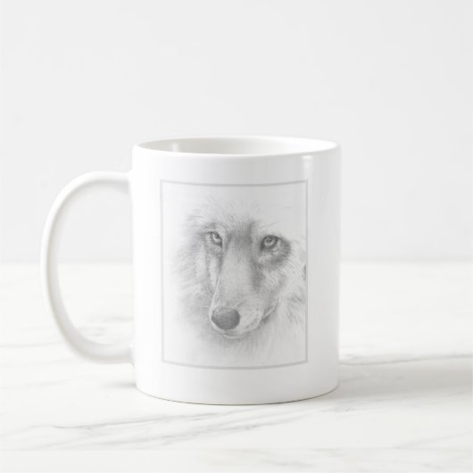 Wolf koffie mok (Links)
