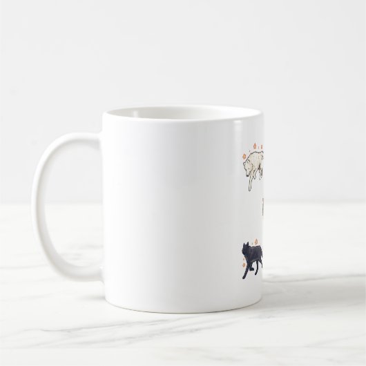wolf koffiemok (Links)