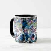 Wolf koffiemok - Retro Wolf Polygoon Mok (Voorkant links)