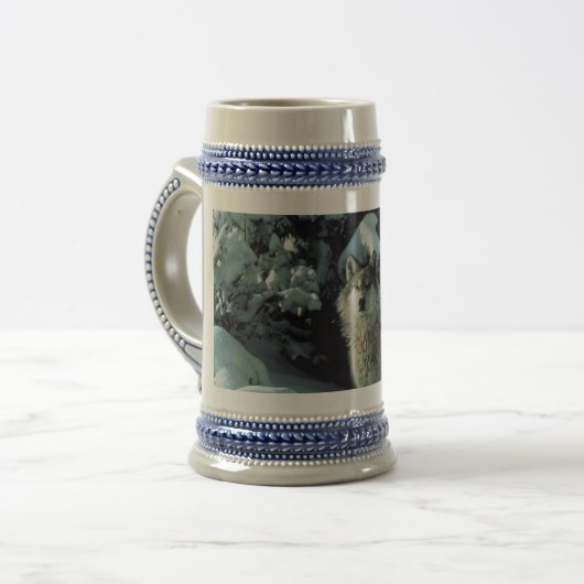 Wolf komt uit de Bossen Mok (Voorkant links)