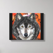 Wolf Kunst Canvas Afdruk (Voorkant)