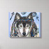 Wolf Kunst Canvas Afdruk (Voorkant)