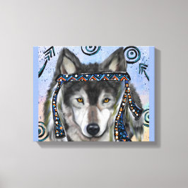 Wolf Kunst Canvas Afdruk
