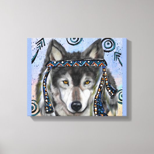 Wolf Kunst Canvas Afdruk (Voorkant)