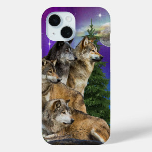 Wolf kunst iPhone 15 case