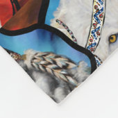 WOLF KUNST FLEECE DEKEN (Hoek)