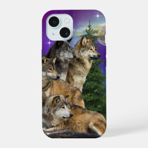 Wolf kunst iPhone 15 case