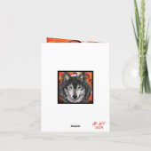 Wolf Kunst Kaart (Achterkant)