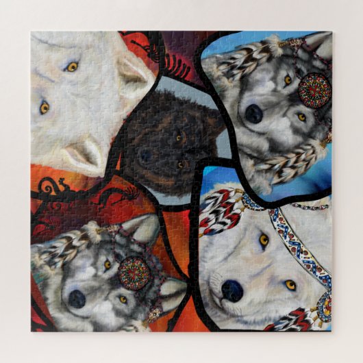 WOLF KUNST LEGPUZZEL (Horizontaal)