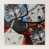 WOLF KUNST LEGPUZZEL (Verticaal)