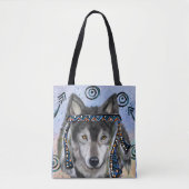 Wolf Kunst Tote Bag (Voorkant)