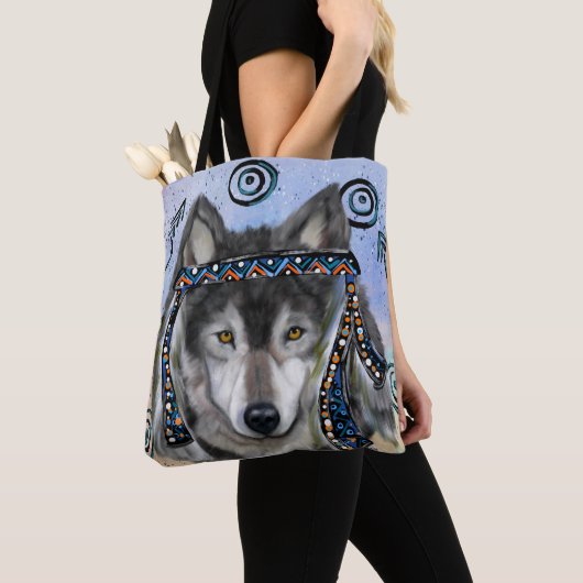 Wolf Kunst Tote Bag (Dichtbij)