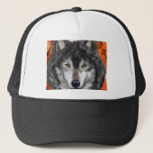 Wolf Kunst Trucker Pet (Voorkant)