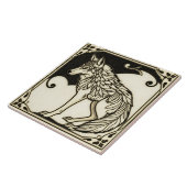 Wolf - Kunsten en ambachten Keramische Tegel Tegeltje (Zijkant)