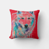 Wolf  kussen (Voorkant)