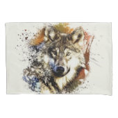 Wolf   kussensloop (Voorkant)