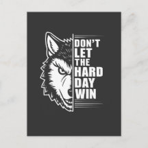 Wolf Laat De Moeilijke Dag Niet Winnen Citaat Kuns