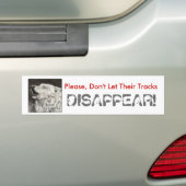 Wolf~ Laat je stem horen! Bumpersticker (Op auto)