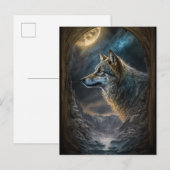 Wolf Landscape Surreal Fantasy Briefkaart (Voorkant / Achterkant)