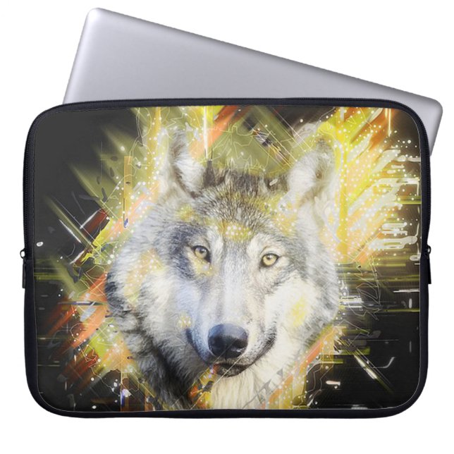 Wolf Laptop Sleeve (Voorkant)