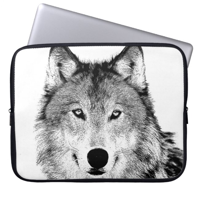 Wolf laptophoes laptop sleeve (Voorkant)