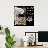 WOLF LATIN QUOTE TERRENCE POSTER (Thuiskantoor)