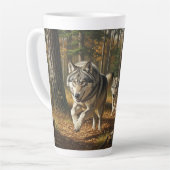 Wolf Latte Mug style 1 Mok (Linkerhoek)