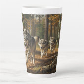 Wolf Latte Mug style 1 Mok (Voorkant)