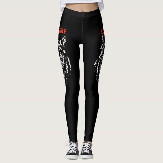 wolf leggings (Voorkant)
