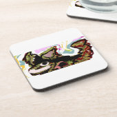 Wolf-liefde Bier Onderzetter (Linkerzijde)