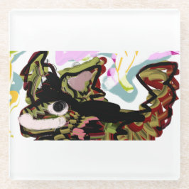 Wolf-liefde Glazen Onderzetter