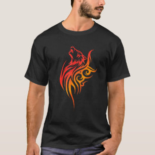 Wolf Liefde Wolven Tribal Tattoo Wolf Design T-shirt